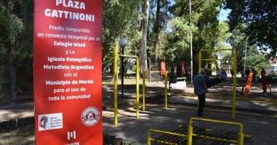 Villa Sarmiento: Amplían un espacio público en predio lindante al Colegio Ward
