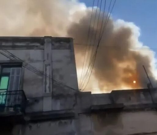 Incendio en un conventillo en el barrio de La Boca