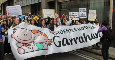 Masiva movilización de trabajadores del Hospital Garrahan