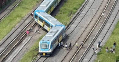 Descarriló una formación del Tren Sarmiento en Liniers