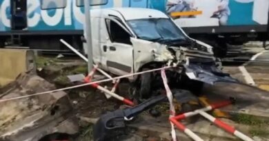 Accidente en Ramos Mejía: el tren embistió a un utilitario sentido a la Capital Federal