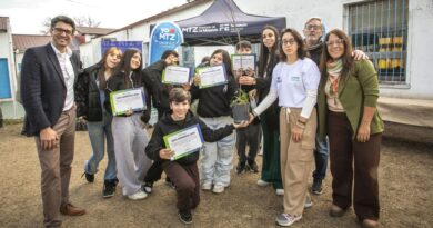 Crecen más viveros nativos en las escuelas secundarias de La Matanza